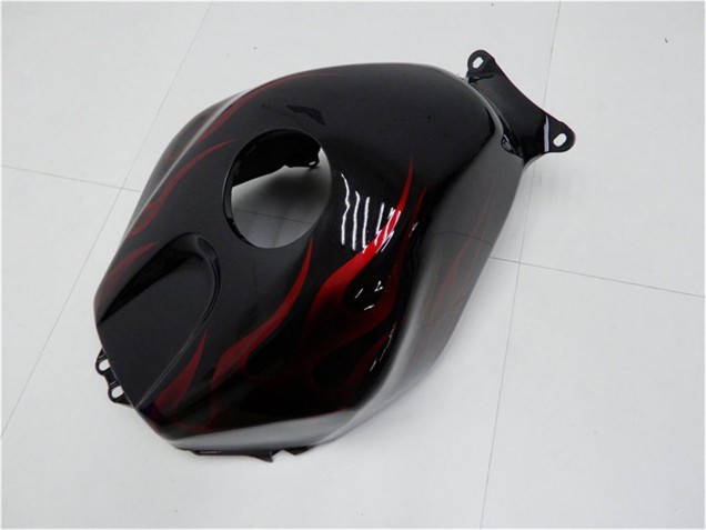 Kits Carenado Moto Honda CBR600RR 2005-2006 - Negro Brillante Rojo Llama Fábrica