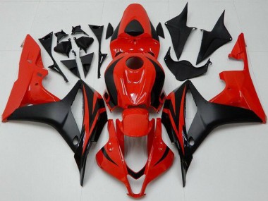 Carenado Moto Honda CBR600RR 2007-2008 - Rojo Negro Mate Fábrica