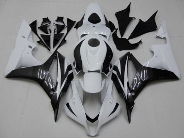 Carenado Moto Honda CBR600RR 2007-2008 - Blanco Negro Brillante Fábrica