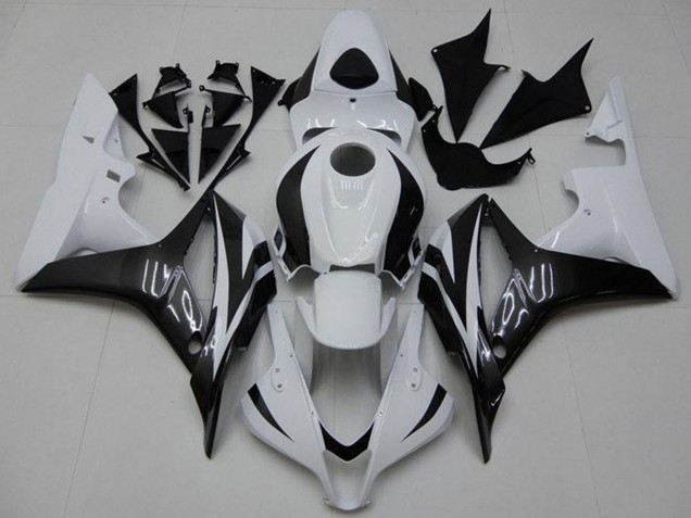 Carenado Moto Honda CBR600RR 2007-2008 - Blanco Negro Brillante Fábrica