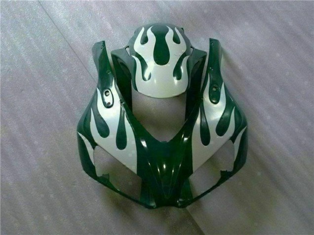 Carenados Moto Honda CBR1000RR 2006-2007 - Blanco Verde Llama Fábrica