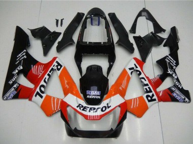 Carenados Moto Honda CBR900RR 929RR 2000-2001 - Naranja Blanco Rojo Negro Brillante Repsol Fábrica