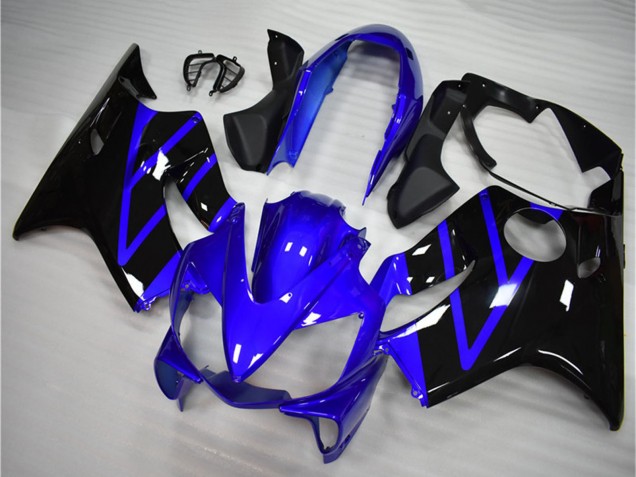 Kits Carenado Moto Honda CBR600 F4i 2004-2007 - Azul Negro Brillante Fábrica