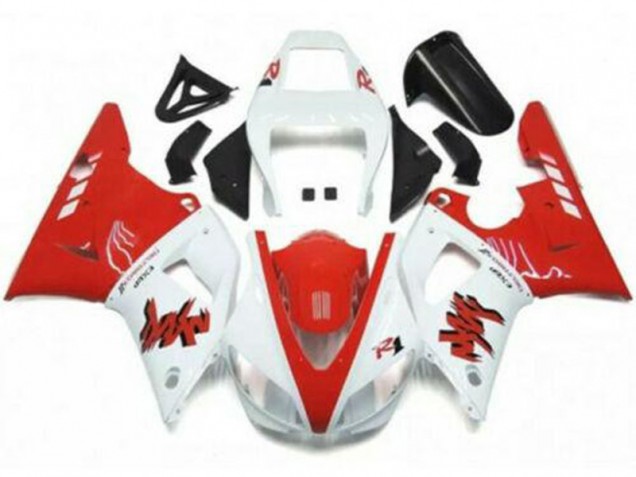 Carenados Moto Yamaha YZF R1 1998-1999 - Blanco Rojo Fábrica