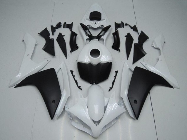 Carenado Moto Yamaha YZF R1 2007-2008 - Blanco Negro Mate Fábrica