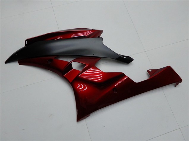Kits Carenado Moto Yamaha YZF R6 2006-2007 - Rojo Negro Mate Fábrica