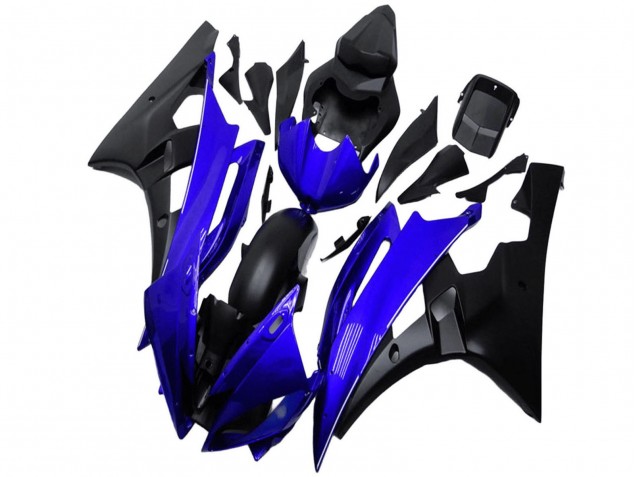Carenado Moto Yamaha YZF R6 2006-2007 - Azul Negro Mate Fábrica