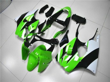 Kits Carenado Moto Kawasaki ZX6R 2000-2002 - Verde Blanco Negro Fábrica