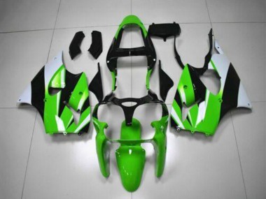 Kits Carenado Moto Kawasaki ZX6R 2000-2002 - Verde Blanco Negro Fábrica