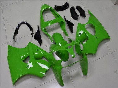 Carenados Moto Kawasaki ZX6R 2000-2002 - Verde Negro Fábrica