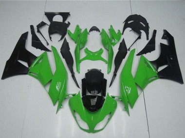 Kits Carenado Moto Kawasaki ZX6R 2009-2012 - Verde Negro Brillante Fábrica