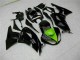 Carenados Moto Kawasaki ZX6R 2009-2012 - Negro Brillante Verde Fábrica