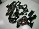 Kits Carenado Moto Kawasaki ZX10R 2006-2007 - Negro Brillante Rojo Llama Fábrica