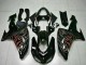 Kits Carenado Moto Kawasaki ZX10R 2006-2007 - Negro Brillante Rojo Llama Fábrica