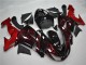 Carenado Moto Kawasaki ZX10R 2006-2007 - Negro Brillante Rojo Llama Fábrica