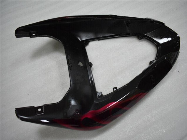 Carenado Moto Kawasaki ZX10R 2006-2007 - Negro Brillante Rojo Llama Fábrica