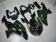 Carenados Moto Kawasaki ZX10R 2006-2007 - Negro Brillante Verde Llama Fábrica