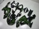 Carenados Moto Kawasaki ZX10R 2006-2007 - Negro Brillante Verde Llama Fábrica
