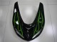 Carenados Moto Kawasaki ZX10R 2006-2007 - Negro Brillante Verde Llama Fábrica