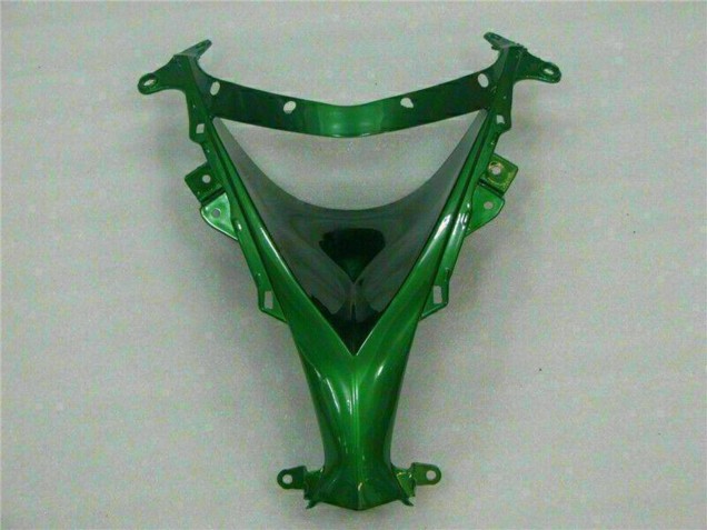 Carenados Moto Kawasaki ZX10R 2008-2010 - Negro Brillante Verde Llama Fábrica
