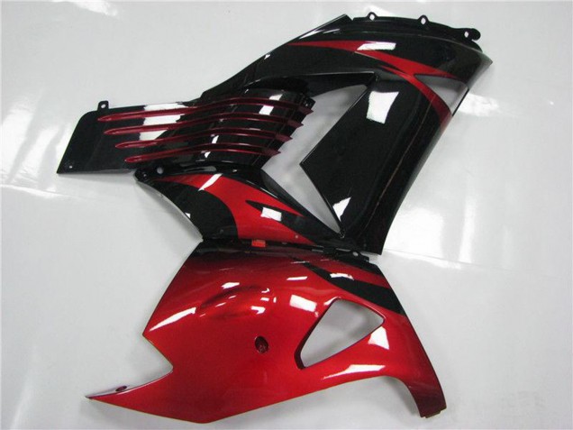 Carenados Moto Kawasaki ZX14R ZZR1400 2006-2011 - Rojo Negro Fábrica