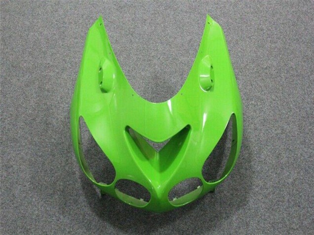 Carenado Moto Kawasaki ZX14R ZZR1400 2006-2011 - Verde Negro Brillante Fábrica