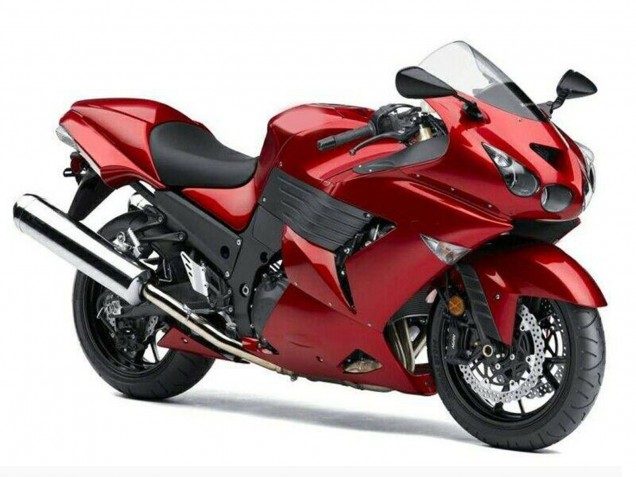 Carenados Moto Kawasaki ZX14R ZZR1400 2006-2011 - Rojo Fábrica