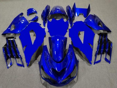 Carenados Moto Kawasaki ZX14R ZZR1400 2012-2024 - Azul Negro Fábrica