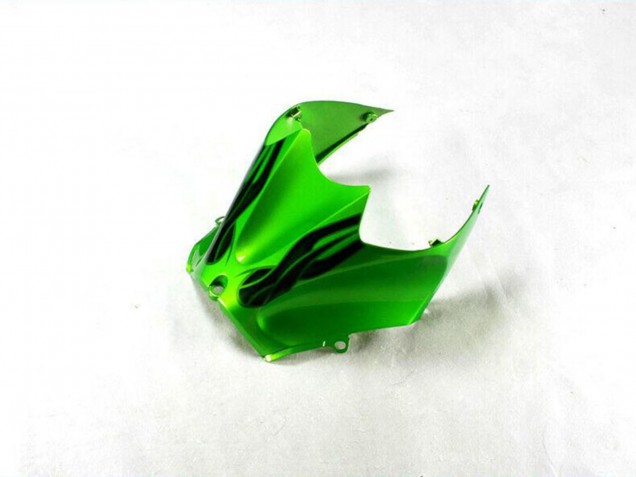Carenado Moto Kawasaki ZX14R ZZR1400 2012-2024 - Verde Negro Brillante Fábrica
