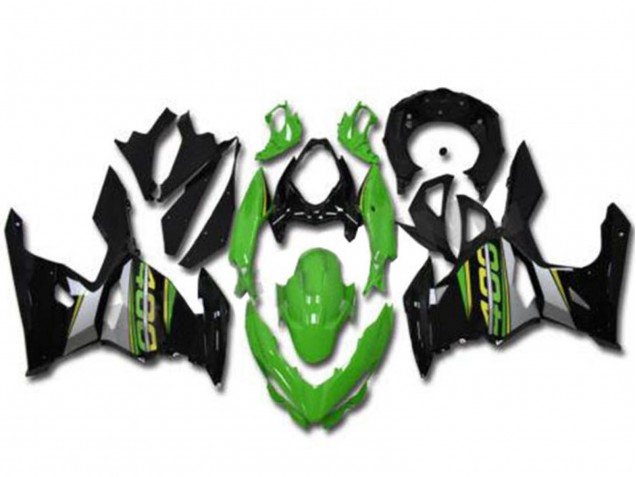 Carenados Moto Kawasaki EX400 2018-2024 - Verde Negro Gris Fábrica