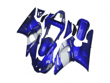 Carenado Moto Yamaha YZF R1 2000-2001 - Azul Blanco Fábrica