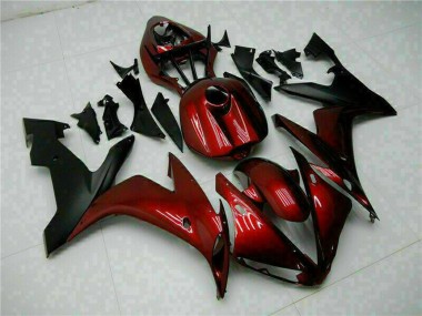 Carenados Moto Yamaha YZF R1 2004-2006 - Rojo Granate Negro Mate Fábrica