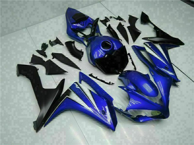 Carenado Moto Yamaha YZF R1 2007-2008 - Azul Blanco Negro Fábrica