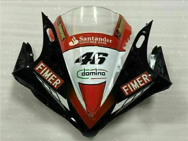 Carenados Moto Yamaha YZF R1 2007-2008 - Rojo Blanco Negro Fimer Santander 46 Fábrica