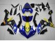 Carenados Moto Yamaha YZF R1 2007-2008 - Azul Amarillo Negro Tiburón Fábrica