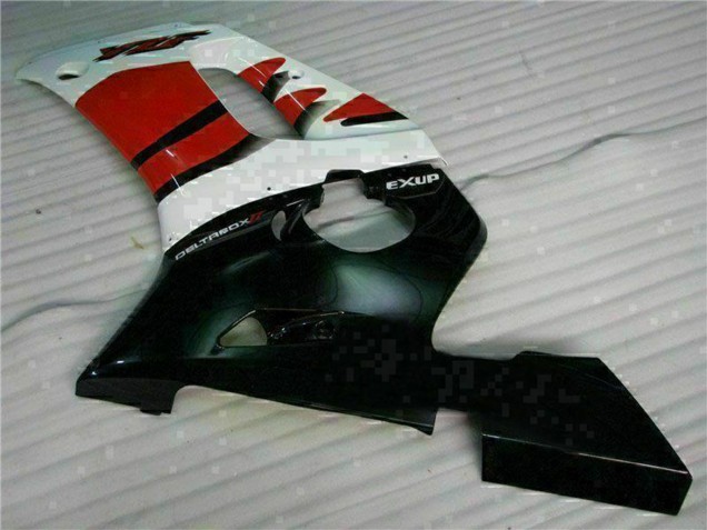 Carenado Moto Yamaha YZF R6 1998-2002 - Blanco Rojo Negro Brillante Fábrica