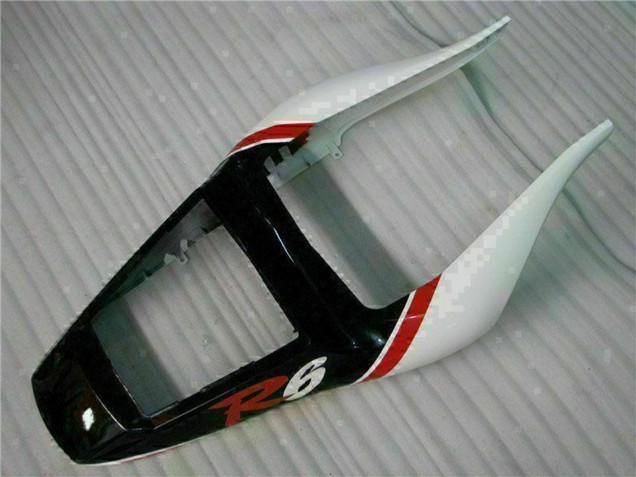 Carenado Moto Yamaha YZF R6 1998-2002 - Blanco Rojo Negro Brillante Fábrica