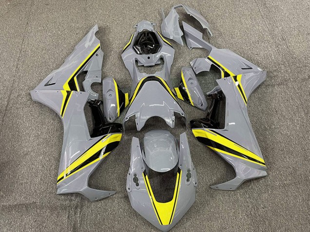 Carenados Moto Honda CBR1000RR 2017-2023 - Nardo Gris Amarillo Raya Fábrica