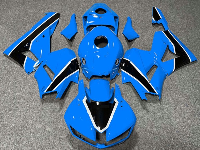 Carenados Moto Honda CBR600RR 2013-2023 - Azul Claro Blanco Negro Brillante Fábrica