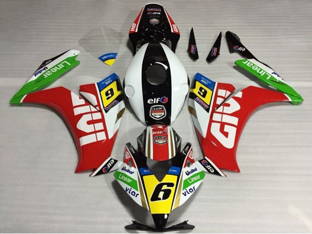 Carenados Moto Honda CBR1000RR 2012-2016 - Blanco Rojo Amarillo Verde Givi 6 Fábrica