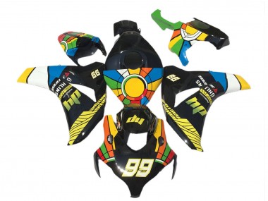 Carenados Moto Honda CBR1000RR 2008-2011 - Azul Amarillo Verde Rojo Negro RuedaColores 99 Fábrica