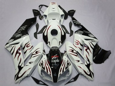 Carenados Moto Honda CBR1000RR 2004-2005 - Blanco Negro Brillante Rojo Llama Fábrica