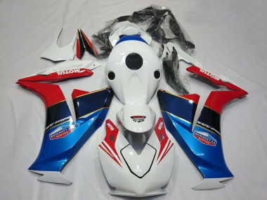 Carenados Moto Honda CBR1000RR 2012-2016 - Blanco Rojo Azul Motul Fábrica
