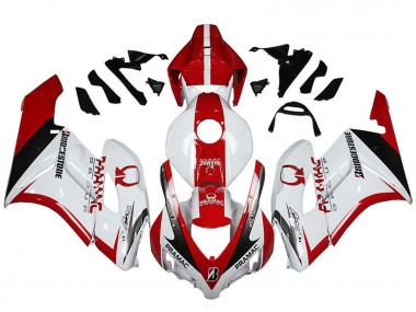 Carenados Moto Honda CBR1000RR 2004-2005 - Blanco Rojo Negro Brillante Pramac Bridgestone Fábrica