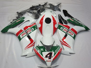 Carenados Moto Honda CBR1000RR 2012-2016 - Blanco Rojo Verde Castrol 4 Fábrica