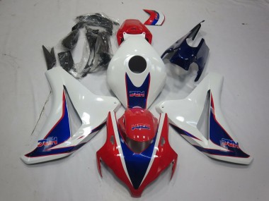 Carenados Moto Honda CBR1000RR 2008-2011 - Blanco Rojo Azul HRC Estilo Fábrica