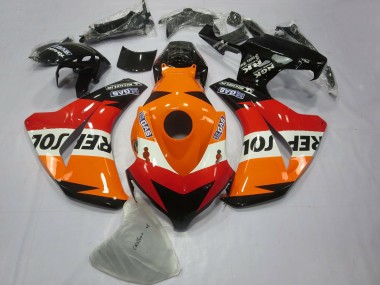 Carenado Moto Honda CBR1000RR 2008-2011 - Naranja Blanco Rojo Negro Brillante Repsol Fábrica