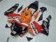 Kits Carenado Moto Honda CBR600RR 2003-2004 - Naranja Blanco Rojo Negro Brillante Repsol Fábrica