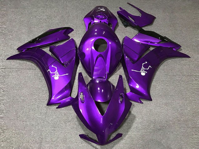 Carenados Moto Honda CBR1000RR 2012-2016 - Púrpura Profundo Negro Brillante Fábrica