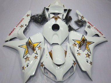 Carenados Moto Honda CBR1000RR 2006-2007 - Blanco Oro Estrella Energy Drink Fábrica